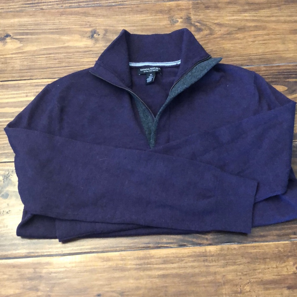Banana Republic quarter zip sweater
